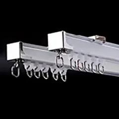Dual Rail Curtain Tracks for Multi Layered Curtain Systems Origin China Model NO. WY-CT Type Flatted Track Track Number Double - Image 2