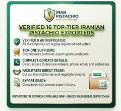 Verified Database of 16 Top-Tier Iranian Pistachio Exporters (Digital Access) - Image 1