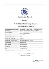 TUV certificate from Shanghai Meitu Digital Technology Co., Ltd.