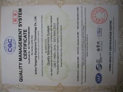 ISO9001 certificate from Anhui Tangxing Equipment Technology Co., Ltd.