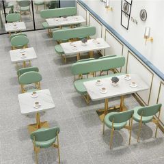 Stylish Customized Restaurant Booth Seating and Table Sets MOQ 50PCS Fixed Fixed Origin China Color Orange Condition - Image 6