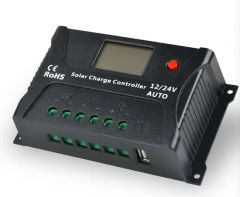 30A 12/24V Intelligence Panel Solar Charge Controller MOQ 1 Origin China Model NO. 30A Condition New Certification CE Rated Voltage - Image 1