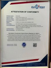 CE certificate from Guangzhou Everwall Co., Ltd