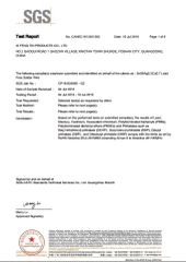 ROHS report of Sn99Ag0.3Cu0.7 certificate from Foshan Xi Feng Tin Products Co., Ltd.