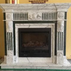 Modern Style Volakas White Marble Stone Fireplaces - Image 4