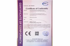 CE certificate of Luohe Quality Mechanical Equipment Co., Ltd. – certificate photo, supplier certificates section