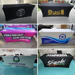 Hot Sale Medium Custom Trade Shows Events Party Decoration Table Cloth Tablecover - Image 4