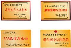 The Company Honorary Certificate certificate from Zhejiang Hongyin Machinery Co., Ltd.