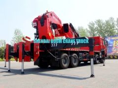 Shenbai Sqz2180 Hydraulic 110 Ton 7-Sections Knuckle Boom Crane with HOWO 8X4 Heavy Truck Crane for Sale in Russia - Hubei Shenbai Special Automobile Co., Ltd.