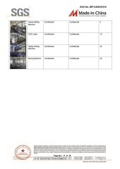 SUPPLIER ASSESSMENT REPORT certificate from Ningbo Haida Plastic Machinery Co., Ltd.