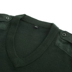 Custom Winter Custom Officer Mens 100% Wool Sweaters - Image 3
