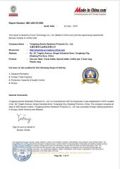 CERTIFICATE certificate of Yongkang Senhe Hardware Products Co., Ltd. – certificate photo, supplier certificates section