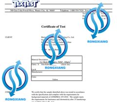 Safety Vest Certificate certificate from Chengdu Rongxiang Technology Co., Ltd.