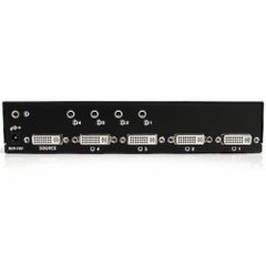 VGA Black Audio 4 Port DVI Video Splitter Color Black Material Copper Connector Type VGA Number of Outputs 5 Maximum Frequency 350 - Image 3