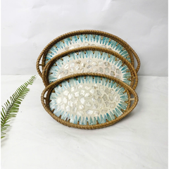 Premium Handicrafts Rattan Woven Trays - Image 4