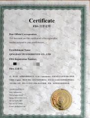 TPJ FDA CERTIFICATE certificate of Qingdao TPJ Foodstuff Co., Ltd. – certificate photo, supplier certificates section