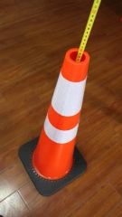 CE Factory Made PVC Traffic Cone Weight 1.8kg Trademark Aroad Certification CE HS Code 3926909090 Model NO. TTC20302-3 Feature Being - Image 3