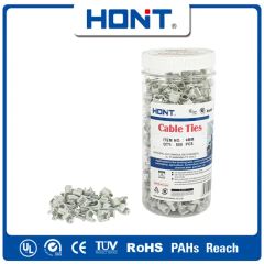 White Square 12mm Nail Nylon Cable Clips with PE - Image 4