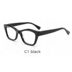 Trendy Cat-Eye Eyeglass Frames, Fashionable Face-Slimming Acetate Optical Frames - Image 2