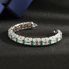 925 Silver Jewelry Zircon Open Bangle - Image 5