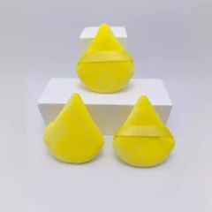 OEM Flocking Sponge Triangle Velvet Loose Powder Puff Sponge Origin China Trademark OEM Shape Triangle Size 70*61*10mm HS Code 69139000 - Image 6