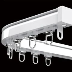 Flexible Curtain Tracks for Custom Window Solutions Origin China Model NO. WY-CT Type Flatted Track Track Number Double Trademark WELLSOURCE - Shanghai Wellsource Industrial Co., Ltd.