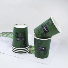 Takeaway Single Wall Standard Curling Coffee Paper Drink Cup with Lid - Anhui Blum Paper & Plastic Co., Ltd.