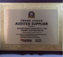 SGS AUDITED SUPPLIER certificate of Qingdao Seger Industrial Co., Ltd. – certificate photo, supplier certificates section