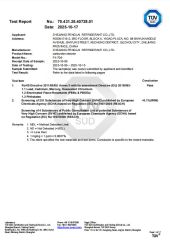 TUV certificate from Zhejiang Penglai Refrigerant Co., Ltd.