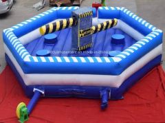 Challenge Inflatable Sport Rotation Meltdown Jumping Game Bouncer Sweeper with Rotative Machine - Image 3