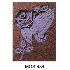 Granite Flower Sandblasting for Custom Color Blue Model NO. 485 Style as Request HS Code 68029311 Surface Polished Size as Per - Image 6