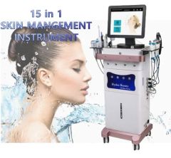 New 15 in 1 Skin Analyzer Dermabrasion Oxygen Jet Skin Peeling Facial Mositure Pores Removal Skin Rejuvenation Face Care Beauty Machine - Beijing DALI Beauty Technology CO., Ltd.