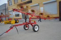 Tractor Trailed Agri Hay Rake Disc Rake Wheel Hay Rake Model No. 9L Origin China Warranty 1 Year Color as Demand Weight - Image 1