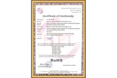 ROHS of WRISTBANDS certificate of Shenzhen Card Cube Smart Technology Co., Ltd. – certificate photo, supplier certificates section