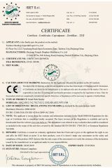 CE Certification certificate from Taizhou HAODING Import & Export Co., Ltd.
