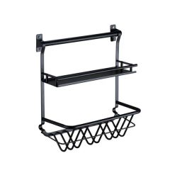 Condiment Storage Rack Double Layer Spice Jars Rack Kitchen Storage Holder Multifunction Kitchen Organizer Storage Shelf Rack - Image 3