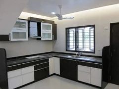 HDHMR Modern L Shape Modular Kitchen Material HDHMR Construction Modern Door Finishing Glossy Kitchen Design L-Shape Durability - Image 3