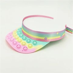 Push Pop Bubble Headwrap Summer Beach Caps Trademark NA Origin China Style Fashion Occasion Daily Usage Beach Caps Material - Image 3