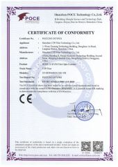 CE-LVD certificate from Shenzhen UTP Fiber Technology Co., Ltd.