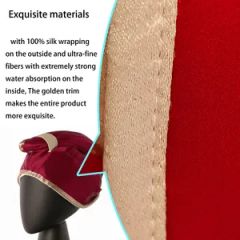 Cozy Fluffy Hair Drying Towel Enhancing Hair Care Routine MOQ 300PCS Style Plain Origin China Color Green/Red Shape Towel Cap - Image 5