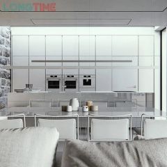 Custom High End Modern Lacquer Simple Modular Interior Designs Flat Pack Kitchen Cabinet - Image 2