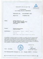 CE certificate from Taixing Suxing Co., Ltd.