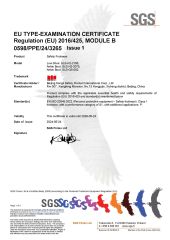 CE safety shoes certificate from Beijing Songli Safety Product International Corp., Ltd.