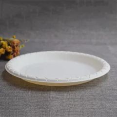 Customize Logo Plastic Plate Compostable Corn Starch 8 Inch Disposable Party Plate - Image 5