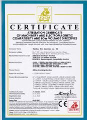 Certification certificate of Wenzhou Jinyi Machinery Co., Ltd – certificate photo, supplier certificates section