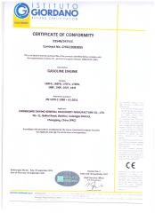 ce certificate of Chongqing Daying General Machinery Manufacture Co., Ltd. – certificate photo, supplier certificates section