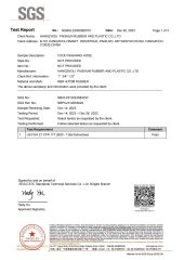 FDA Test Report certificate from Hangzhou Paishun Rubber and Plastic Co., Ltd.
