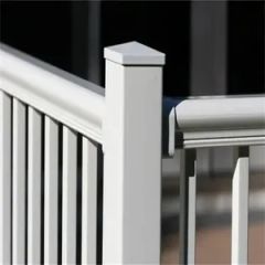 Stair and Pool White Color and Black Color PVC Railing Color White Hole Shape No Material Plastic Model NO. LJ 1660 Trademark - Image 3