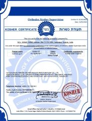 Kosher certificate from Tianjin Chuangjiaguan Biotechnology Co., Ltd.