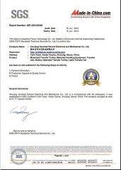 SGS certificate certificate from Xinxiang Hundred Percent Electrical and Mechanical Co., Ltd.